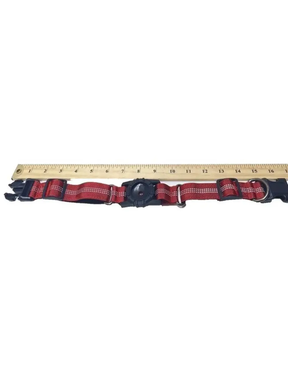 Adjustable Dog Collar for AirTag Red & Black, Brand New Pet Accessory